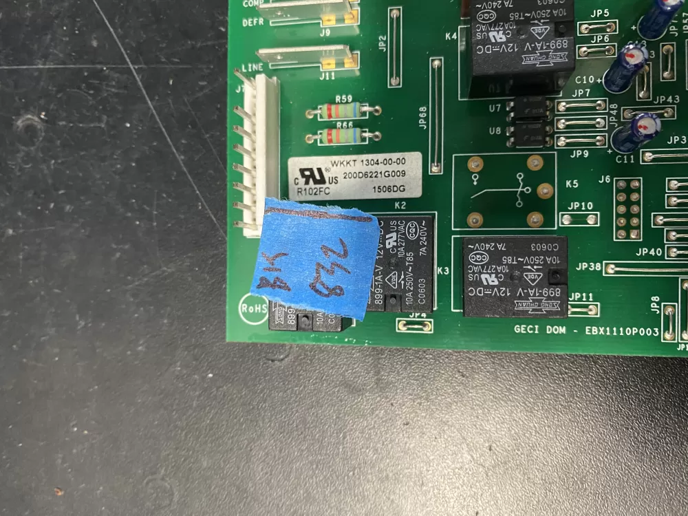 GE 200D6221G009 EBX1110P003 Refrigerator Control Board AZ17407 | BK832