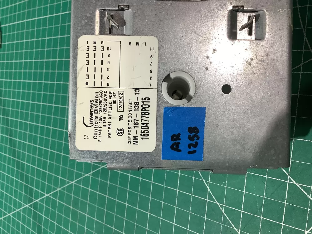 GE 165D4778P015 Kenmore Whirlpool Dishwasher Timer AZ190514 | AR1258