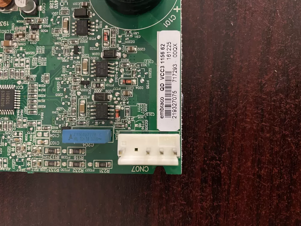 GE 219327075 VCC3 1156 62 Refrigerator Inverter Control Board AZ33128 | BK1683