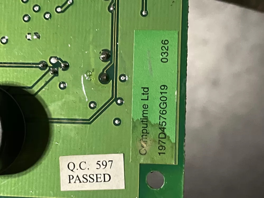 GE 197D4576G019 Refrigerator Control Board AZ30004 | WM945