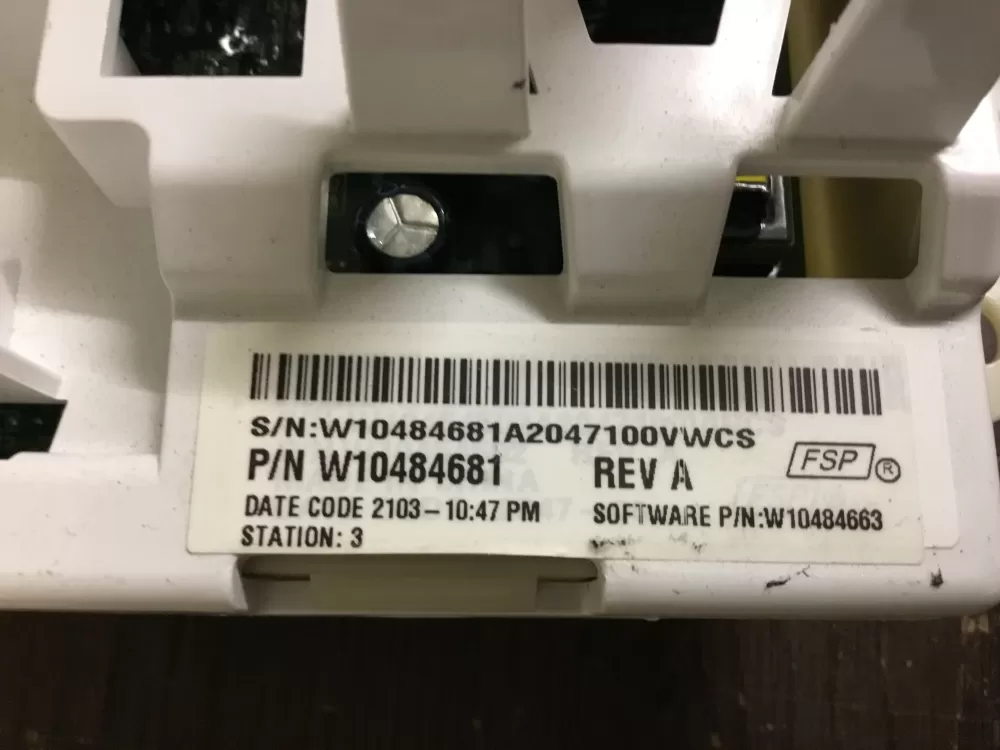 Whirlpool Amana Admiral Roper W10454598 Washer Control Board AZ4779 | NR456