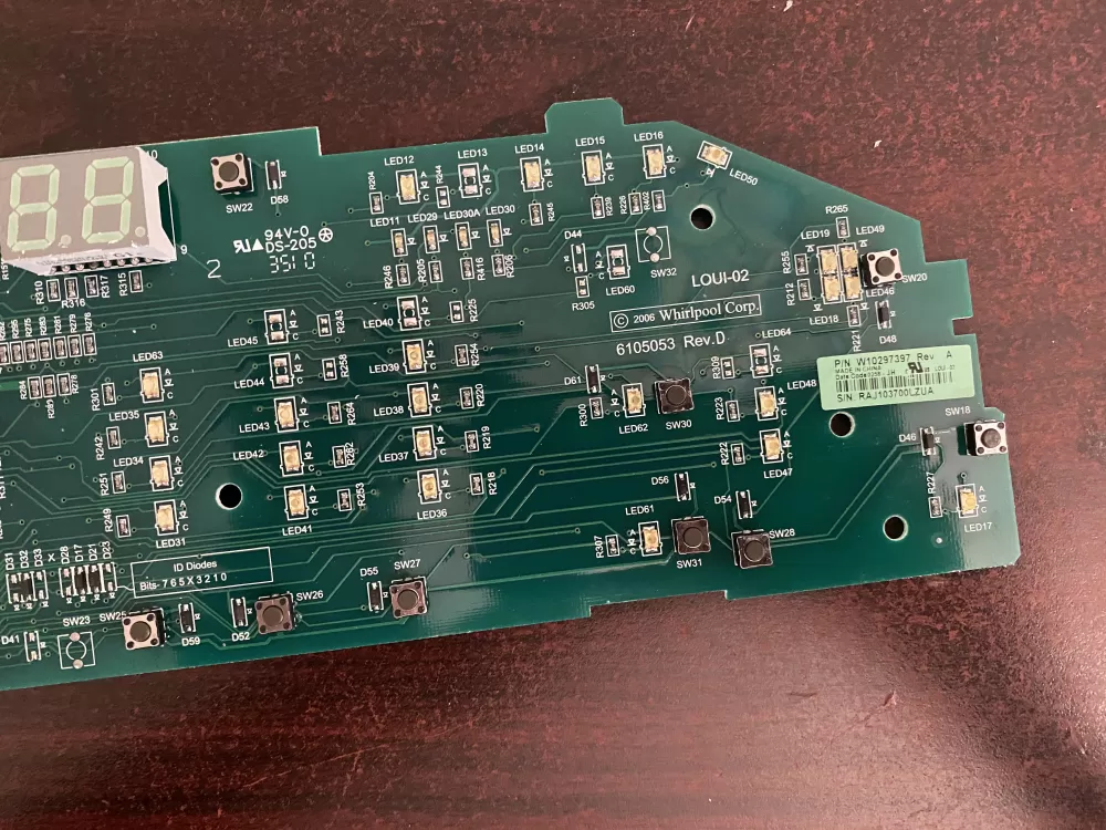 Whirlpool W10297397 WPW10297397 Washer Control Board AZ54350 | BK1938