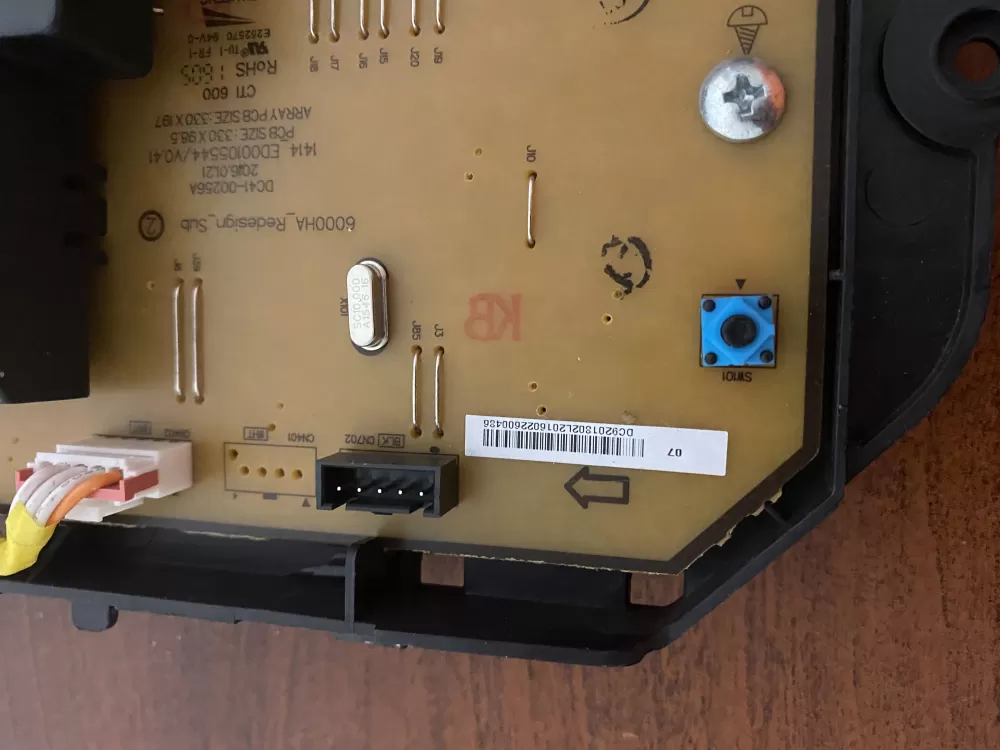 Samsung DC92-01802L Washer Control Board UI Display PCB AZ27260 | BK315