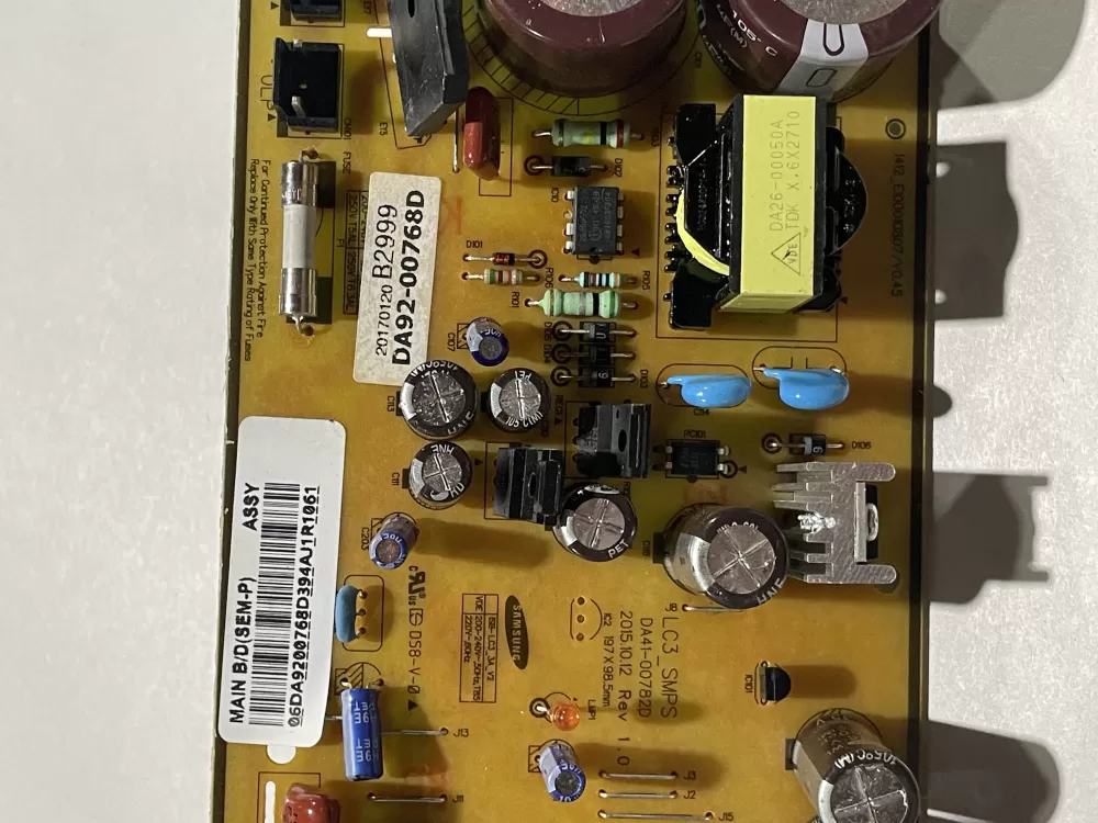 Samsung DA92-00768D Refrigerator Control Board Inverter
