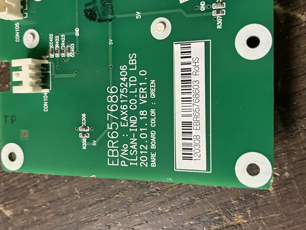 LG Kenmore EBR65768603 Refrigerator Control Board Dispenser AZ51735 | Wm1876