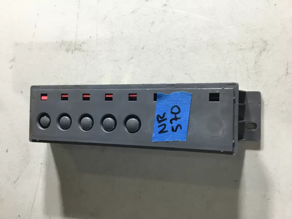 GE Hotpoint 165D5576P033 Dishwasher Button Control Panel AZ47550 | NR570