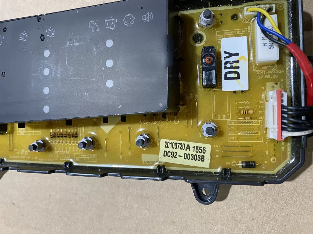 Samsung DC92 00303B DC41 00133A Dryer Control Board # AZ65270 | BK2104