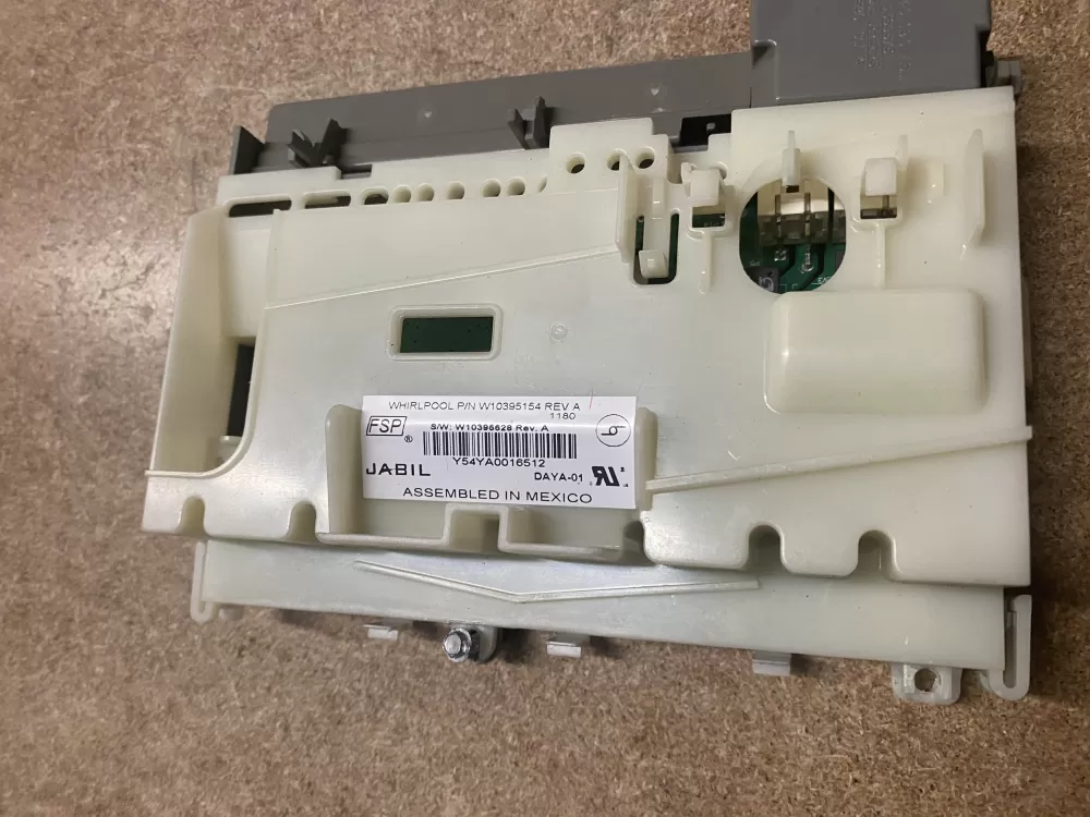 Whirlpool  Maytag  Kenmore W10195350 W10319898 W10395154 WPW10395154 W10906416 PS11766740 W10395154 A Dishwasher Control Board