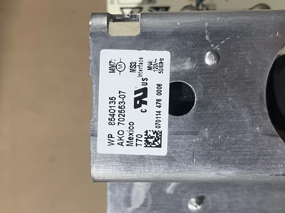 Whirlpool 8540135 8540138 Washer Control Board Motor Mcu AZ92480 | Wmv97