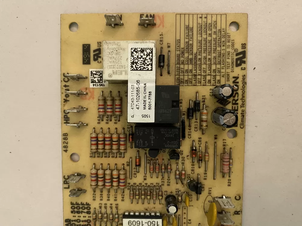 Emerson 47 102685 06 47d43 111 03  Circuit d43 Control Board AZ108097 | BK530