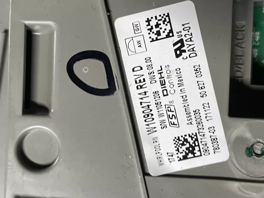 W10904714 W11087207 W11170179 Dishwasher Control Board AZ18012 | WM1255