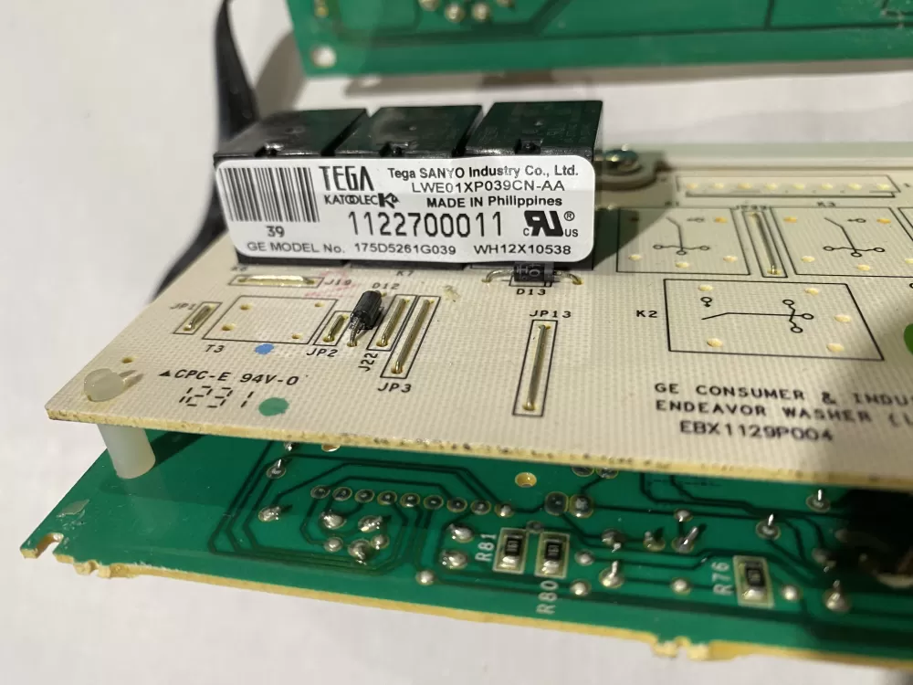 GE WH12X10614 175D5261G039 EBX1129P004 Washer Control Board AZ173850 | BK702