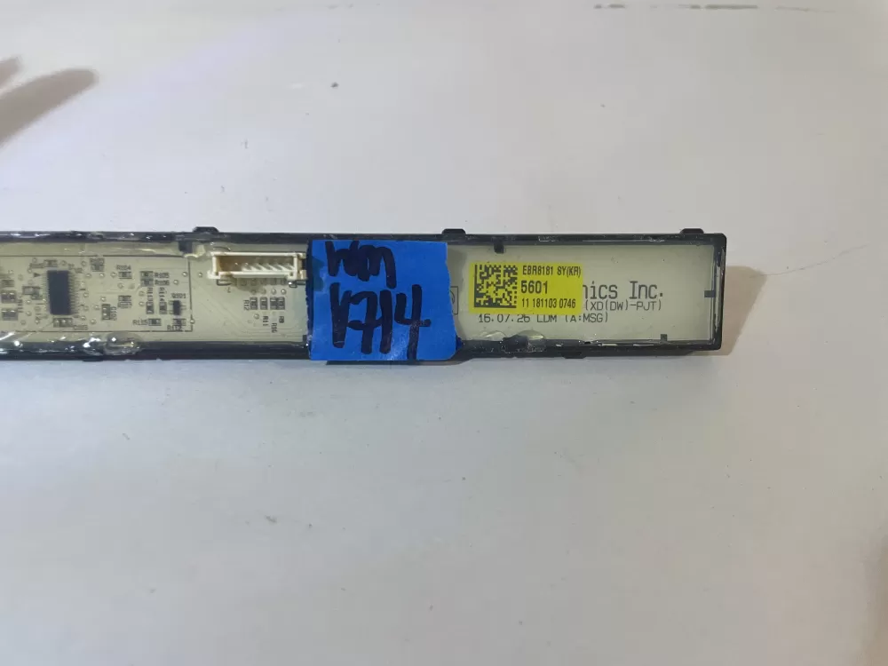 LG EBR81815601 Dishwasher Control Board Display Panel AZ125259 | Wmv714