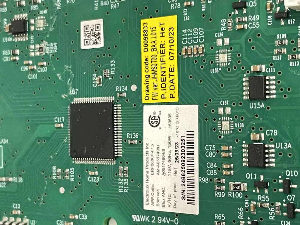 Frigidaire ERF2600P-01 A05174904 Refrigerator Control Board AZ217526 | Wm1328