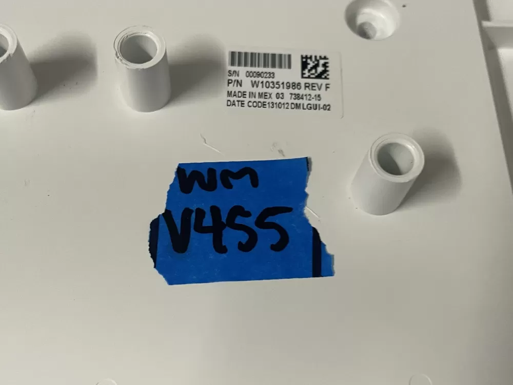 Kenmore W10272636 W10351986 WPW10351986 Washer Control Board AZ226489 | Wmv455
