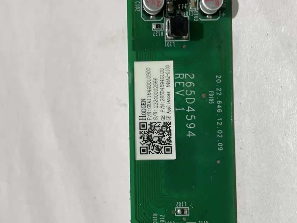 GE 265D4594G100 Dishwasher UI Control Board AZ149110 | Wm800