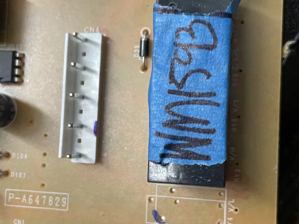 GE EBR804118 Microwave Control Board Panel AZ4834 | WM1593