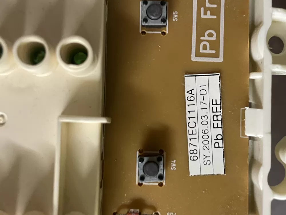 LG Kenmore 6870EC9139A 6871EC1116A Washer Control Board AZ44478 | Wmv65