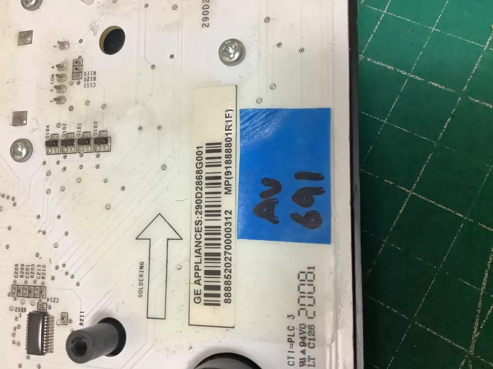 GE 290D1525G601 290D2860G002 290D2868G001 Washer Control Board AZ226085 | ARV691