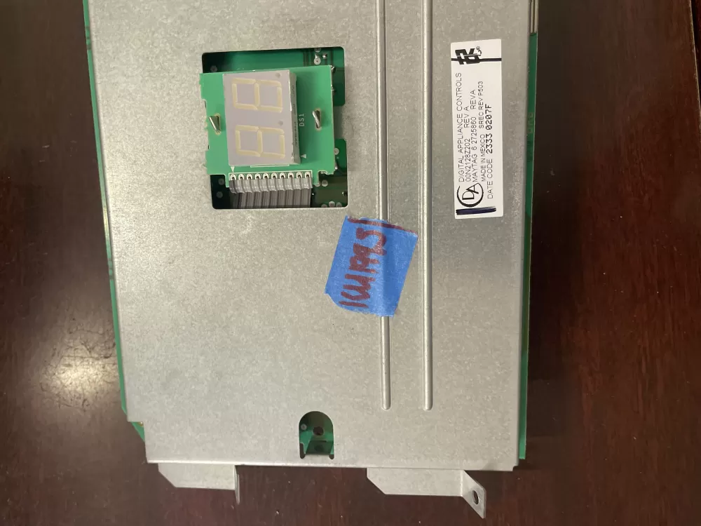 Maytag 6 2725860 Washer Control Board Display Interface AZ54637 | KM1995