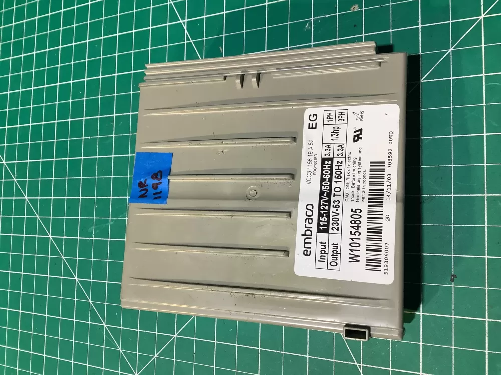 Whirlpool W10154805 Refrigerator Inverter Control Board AZ134272 | NR1198