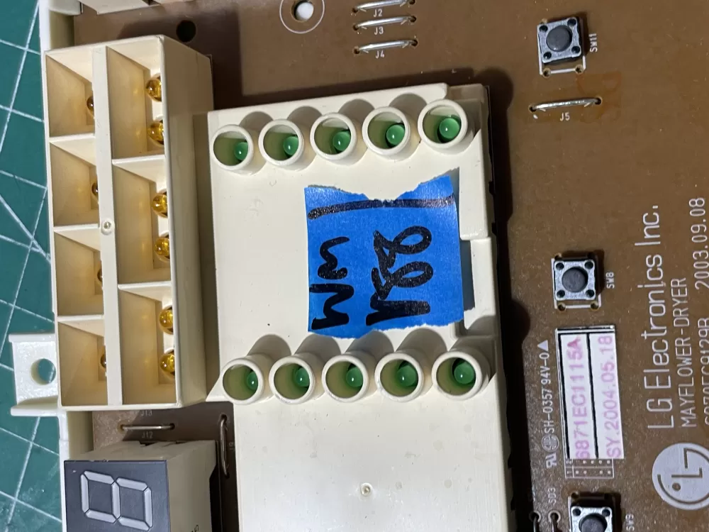 LG 6870EC9129B 6871EC1115A Dryer Control Board AZ196383 | Wmv88