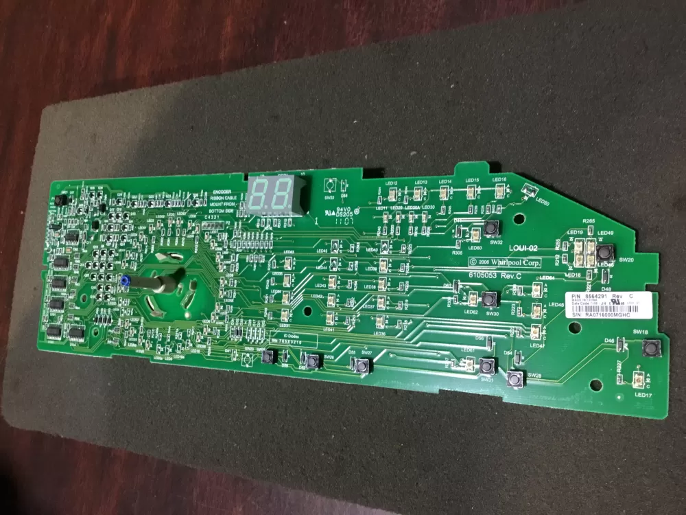 Whirlpool  Maytag  Kenmore  Sears 8564291 8563948 Washer Control Board