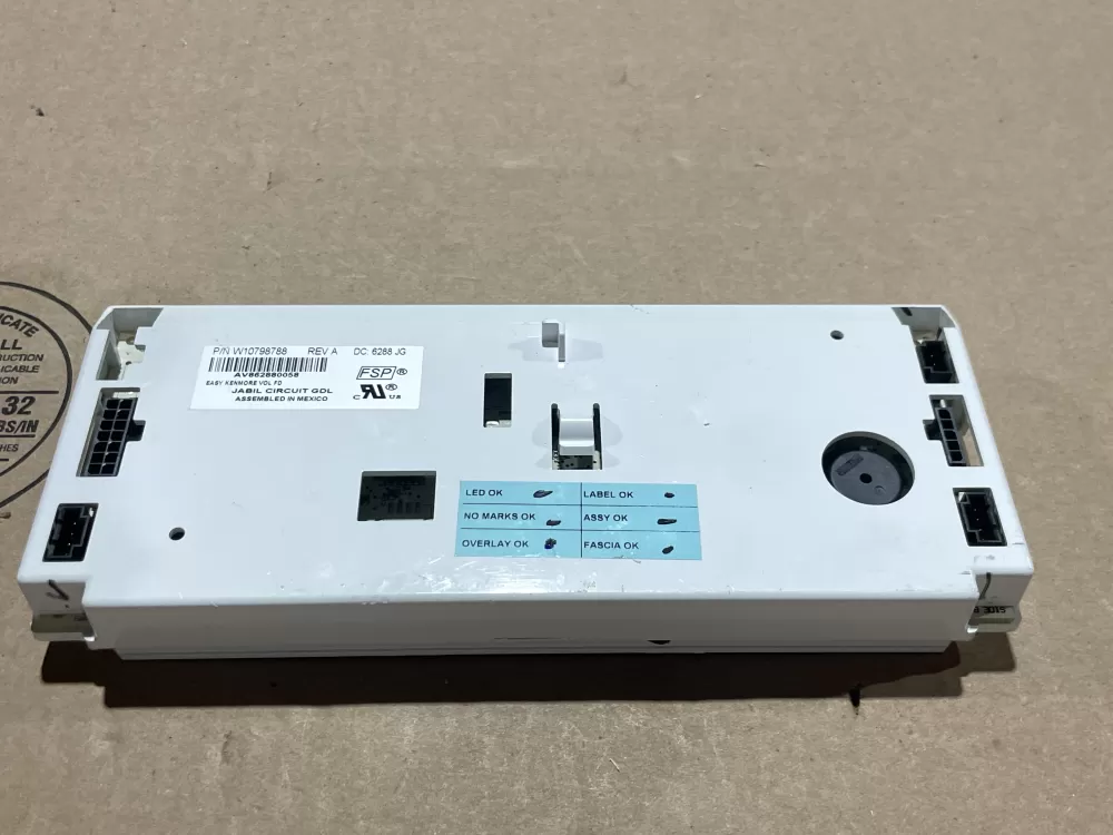Whirlpool W10822644 Refrigerator Control Board Dispenser AZ70835 | Wm1052
