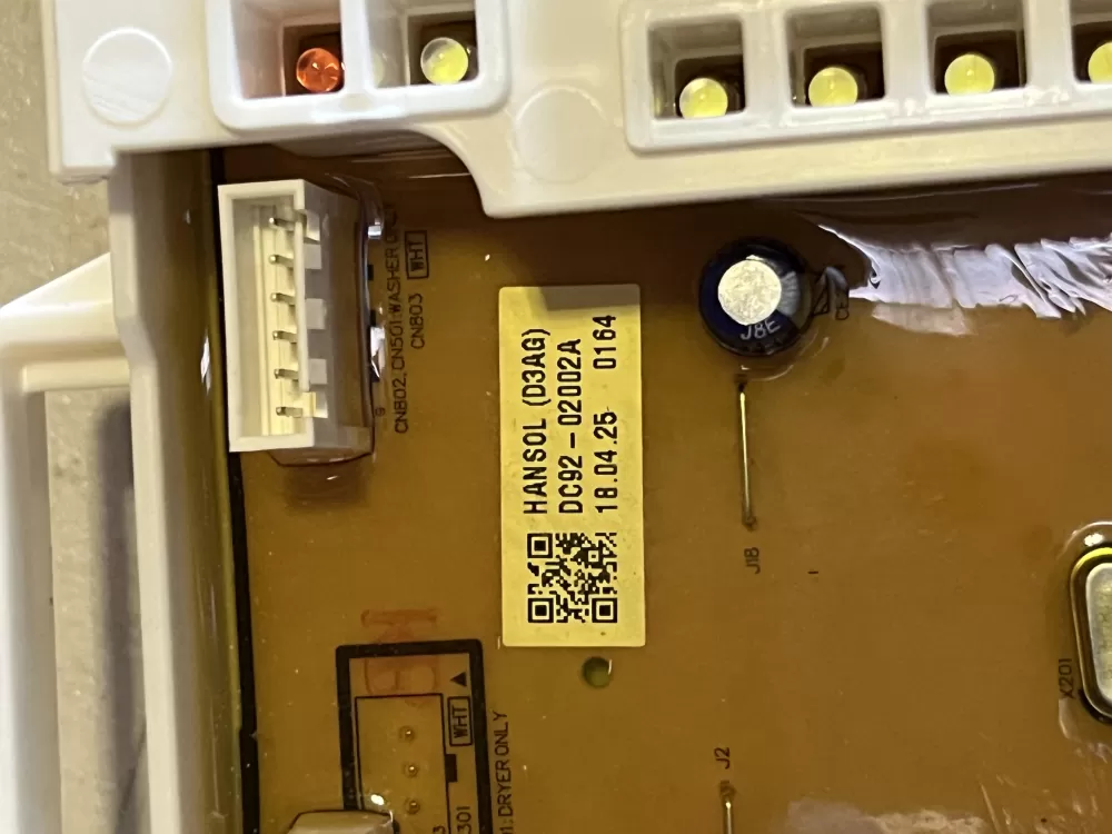 Samsung DC92 02002A Washer Control Board AZ44780 | JT1125