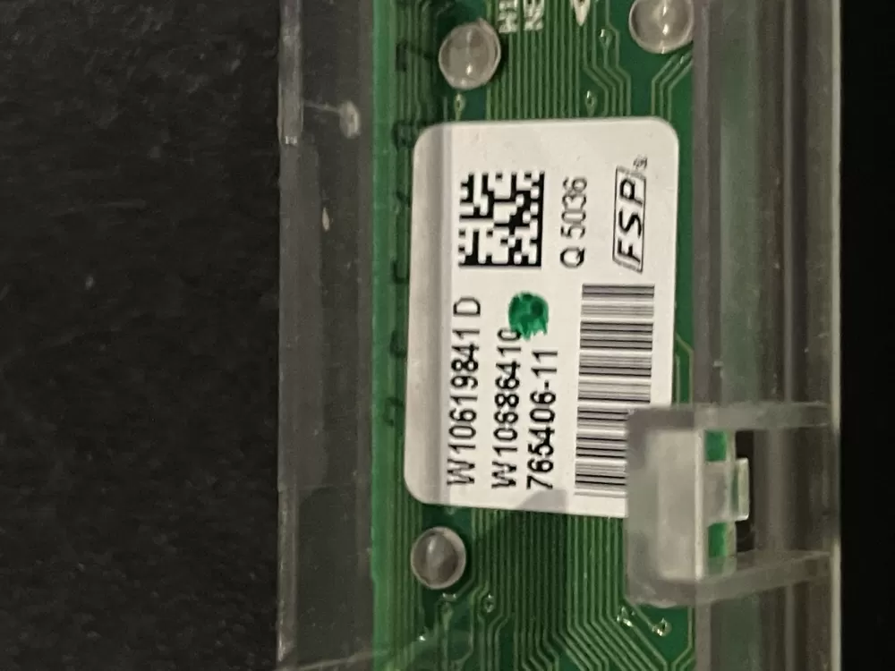 Whirlpool W10619841 Dishwasher Control Board Panel AZ27408 | WM94