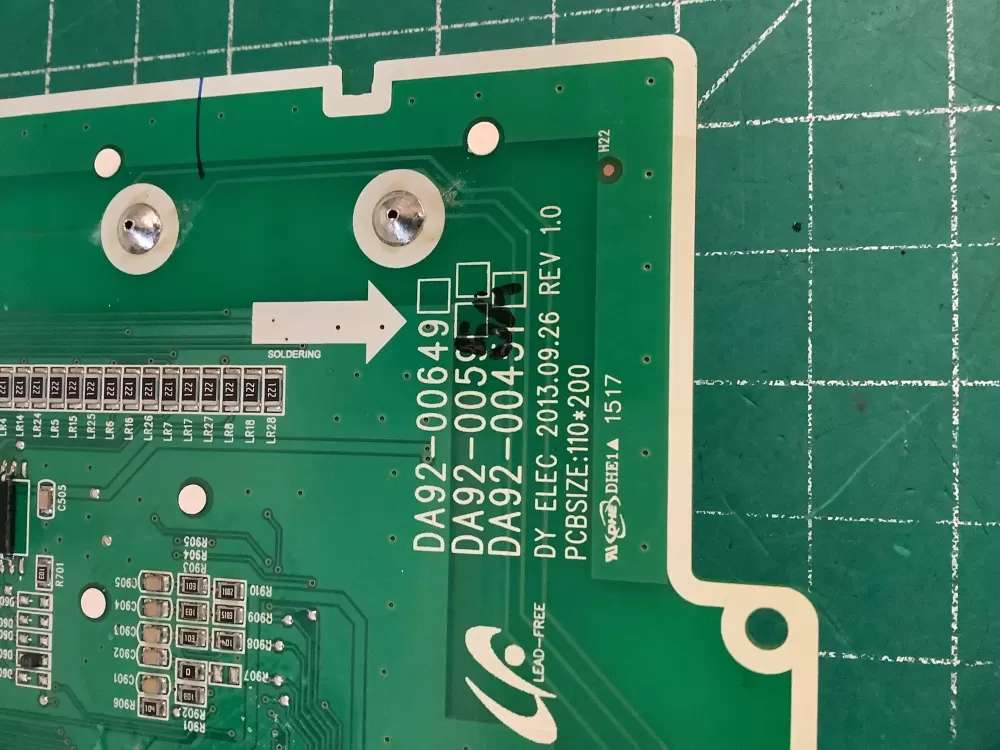 Samsung DA92 00595A Refrigerator Control Board Dispenser AZ228005 | NR507