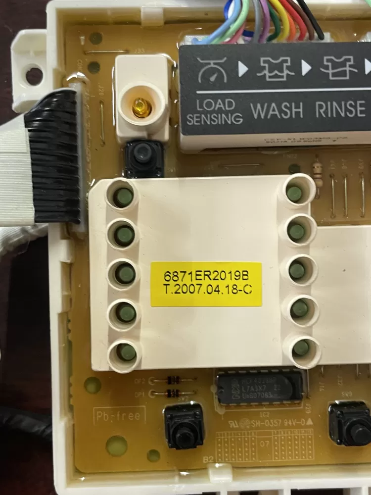 LG 6870EC9230A 6871ER2019B Washer Control Board AZ40712 | WmV401