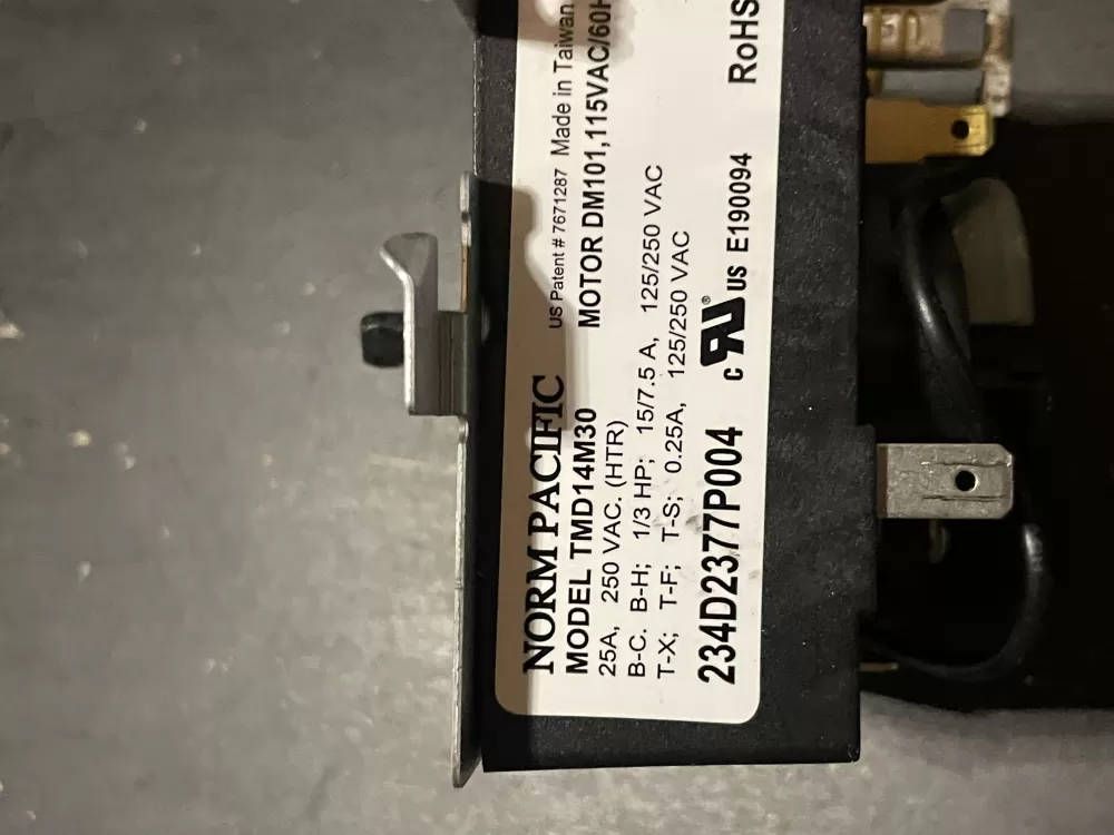 GE TMD14M30 234D2377P004 Dryer Timer AZ29417 | WM312