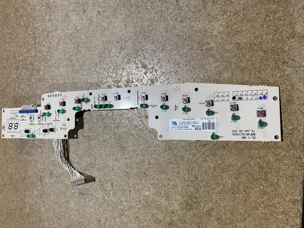 GE 165D7803P001 Dishwasher Control Board AZ67587 | BK1919
