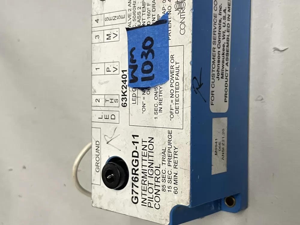 Lennox Johnson Controls G776RGD-11