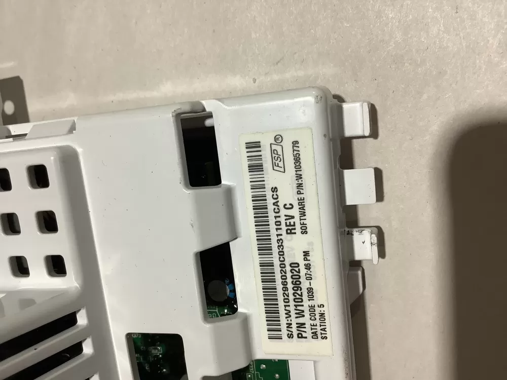 Maytag W10296020 W10296105 W10393448 Washer Board Control AZ144692 | ZC2431