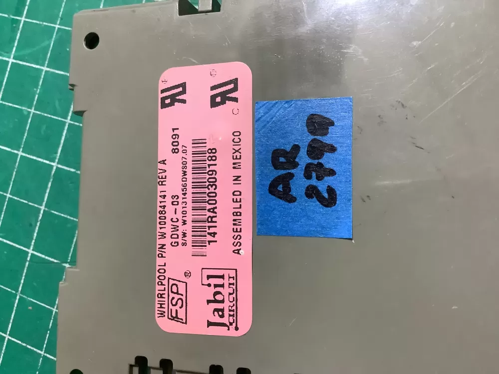 Kenmore KitchenAid W10084141 Dishwasher Control Board AZ215068 | AR2799