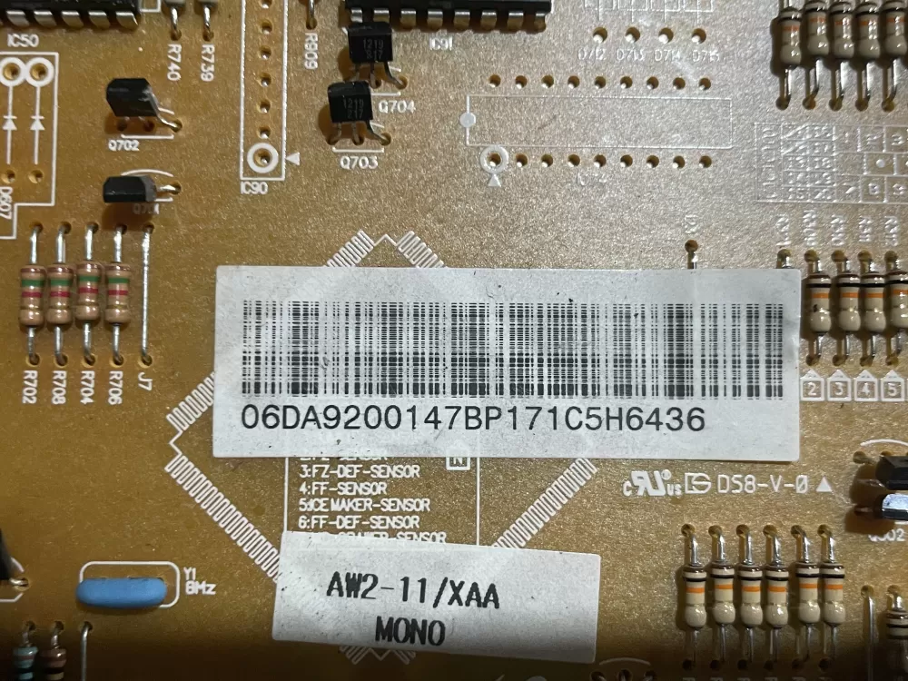 Samsung DA92 00147B DA41 00750A Refrigerator Control Board AZ188781 | Wm1526