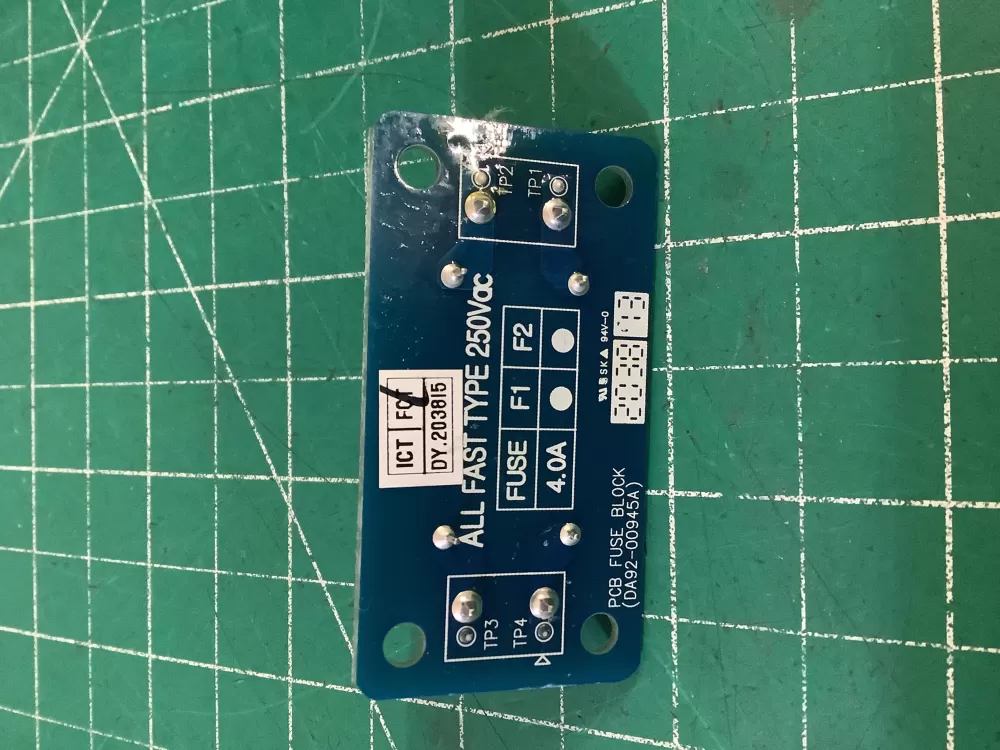 Samsung DA92-00945A Refrigerator Control Board Fuse Block  AZ208869 | NR945