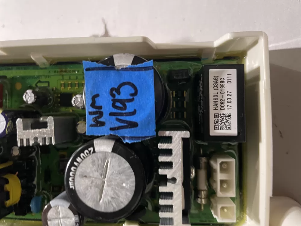 Samsung DC92-01998C Washer Control Board AZ192501 | Wmv193