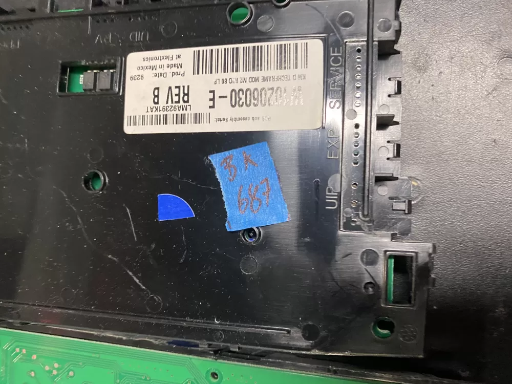 Whirlpool W10206030 AP4568396 Dryer Interface Control Board AZ20748 | BK687