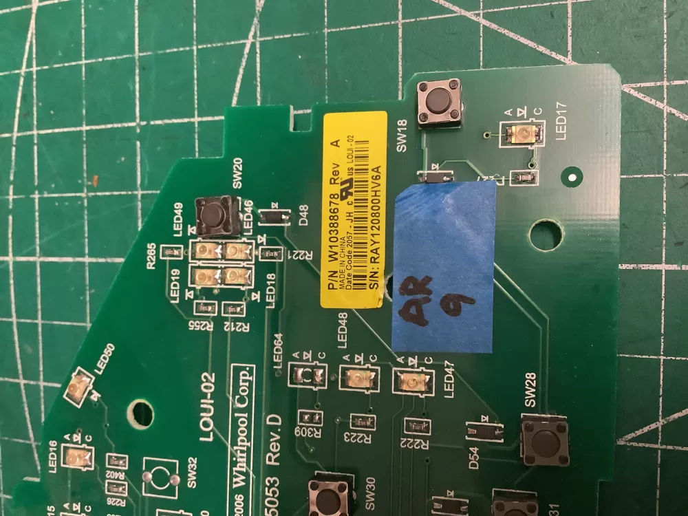 Whirlpool W103388678 WPW10388674 AP6020758 Dryer Control Board AZ205155 | AR9