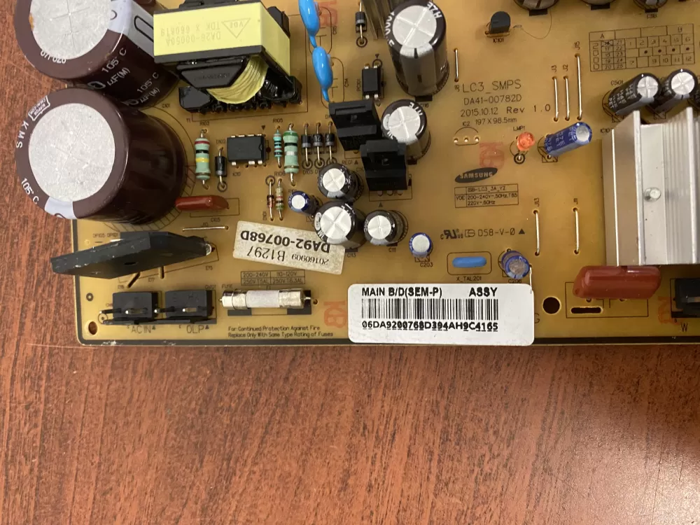 Samsung DA92 00768D Refrigerator Control Board Inverter AZ38528 | BK972