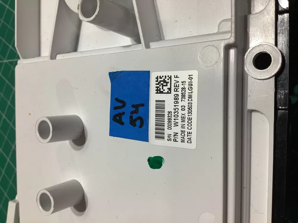 Kenmore W10272628 W10351989 Washer Interface Control Board AZ186505 | AV54