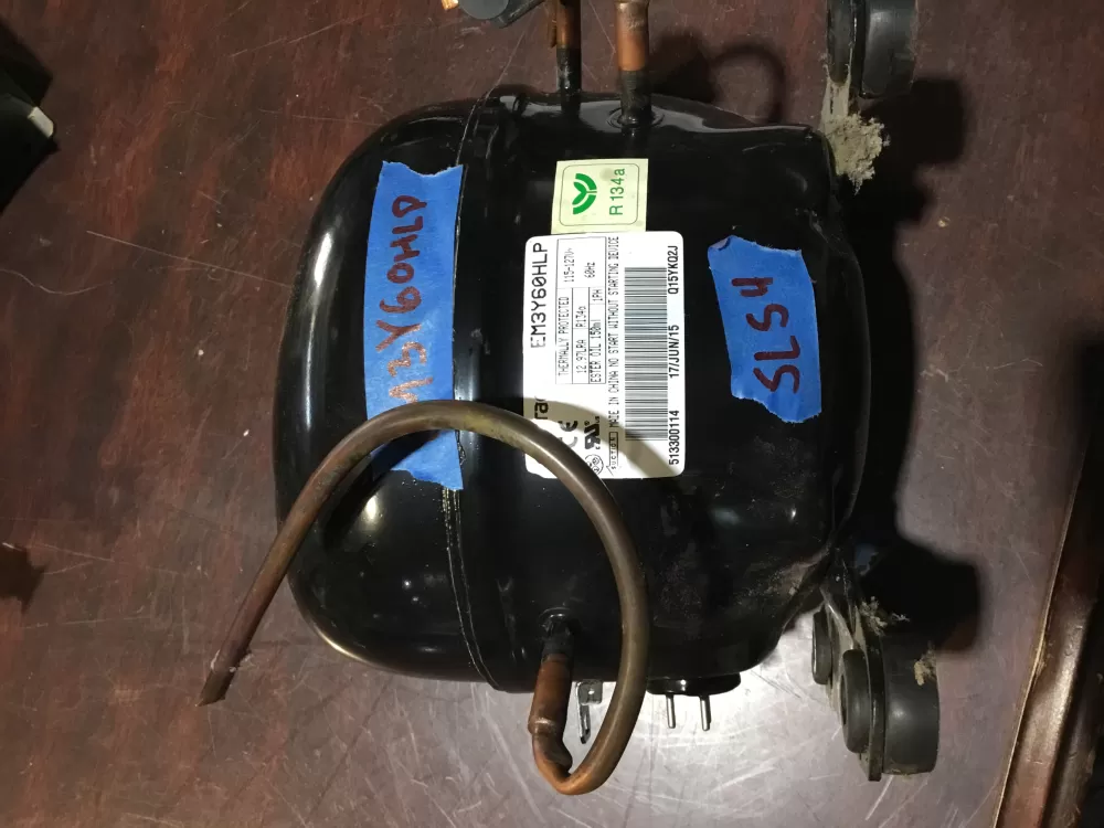 Maytag  Whirlpool  Frigidaire  Kenmore  KitchenAid  Jenn-Air EM3Y60HLP Refrigerator Compressor