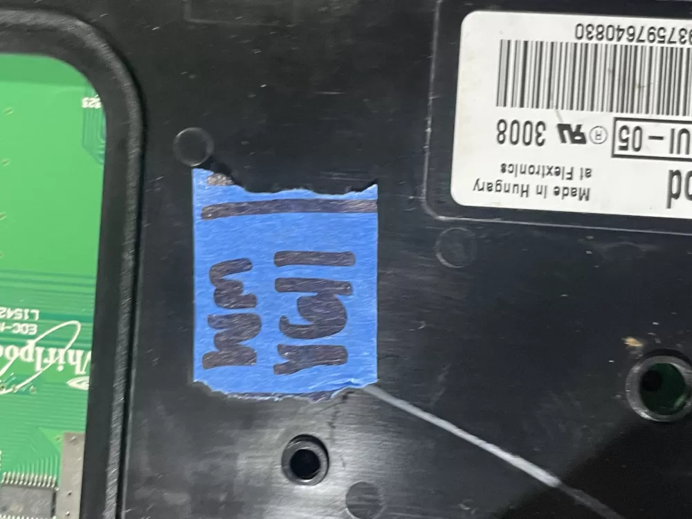 Whirlpool Interface Control Board W10248084 W10110658 AZ94343 | Wmv611