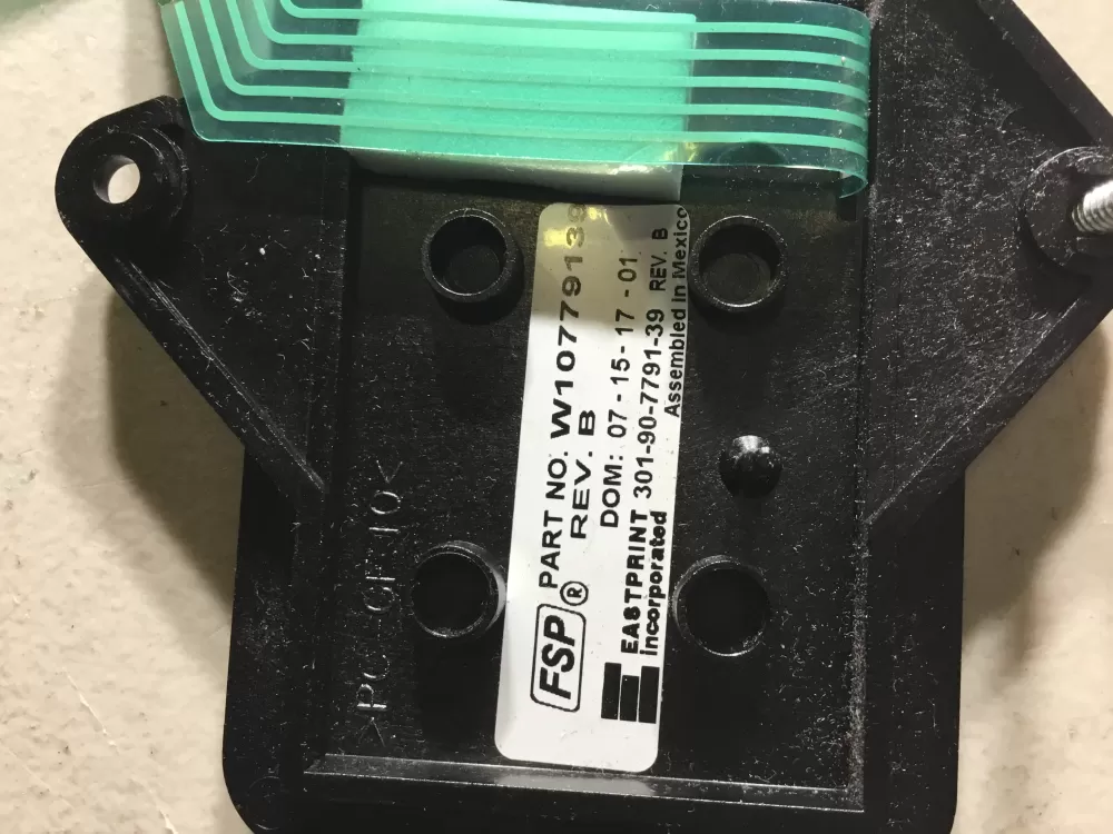 Whirlpool W10779139 W11126040 Washer Membrane Switch AZ45384 | NR439