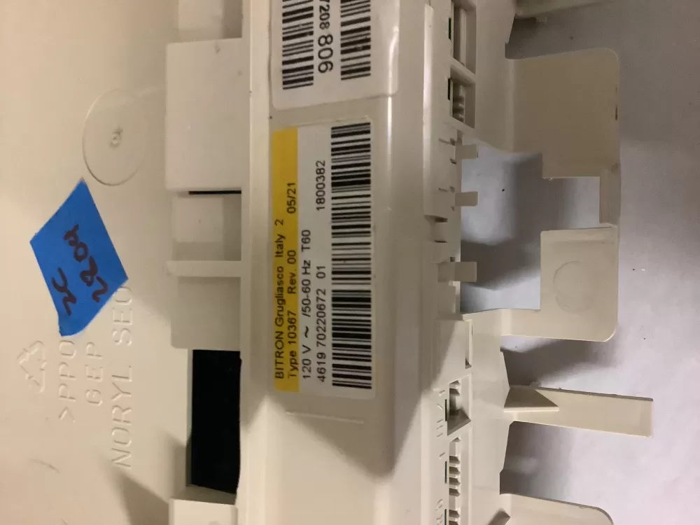 Bitron Grugliasco 4619 70220672 01 Washer Control Board AZ207517 | ZC2804