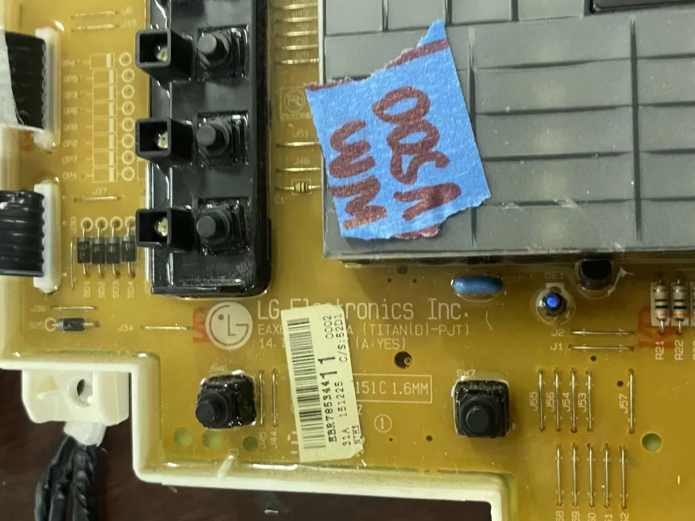 LG EBR78534411 Washer Control Board AZ55722 | Wmv500
