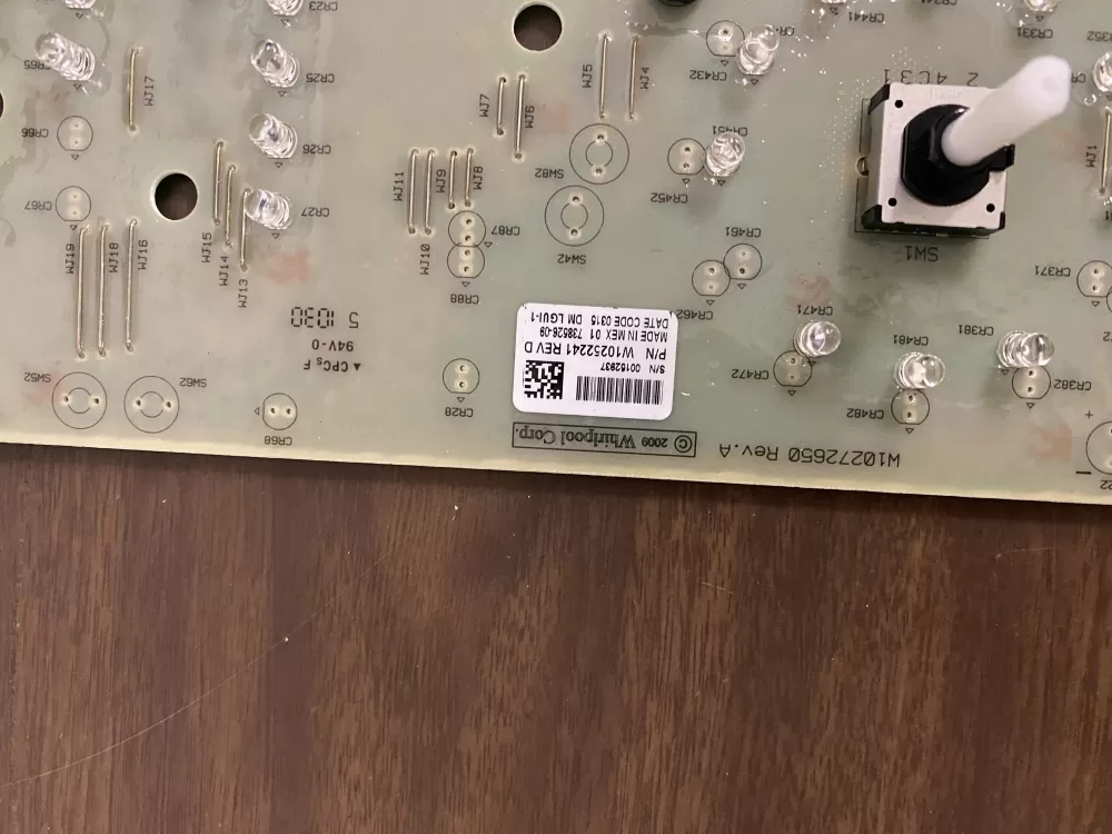 Whirlpool W10252241 W10272650 Washer Control Board AZ31741 | BK286